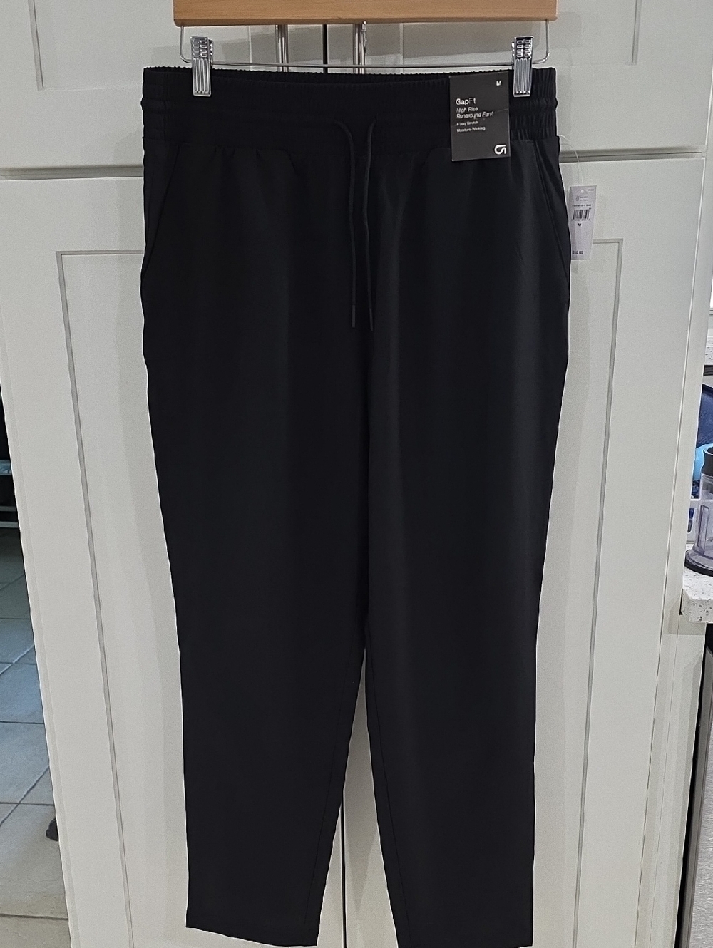 GAP Womens Black Drawstring Jogger Pants